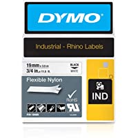 DYMO Etiquetas industriales de nylon flexibles | Etiquetas auténticas DYMO- para etiquetar cables- cables y más (3-4…